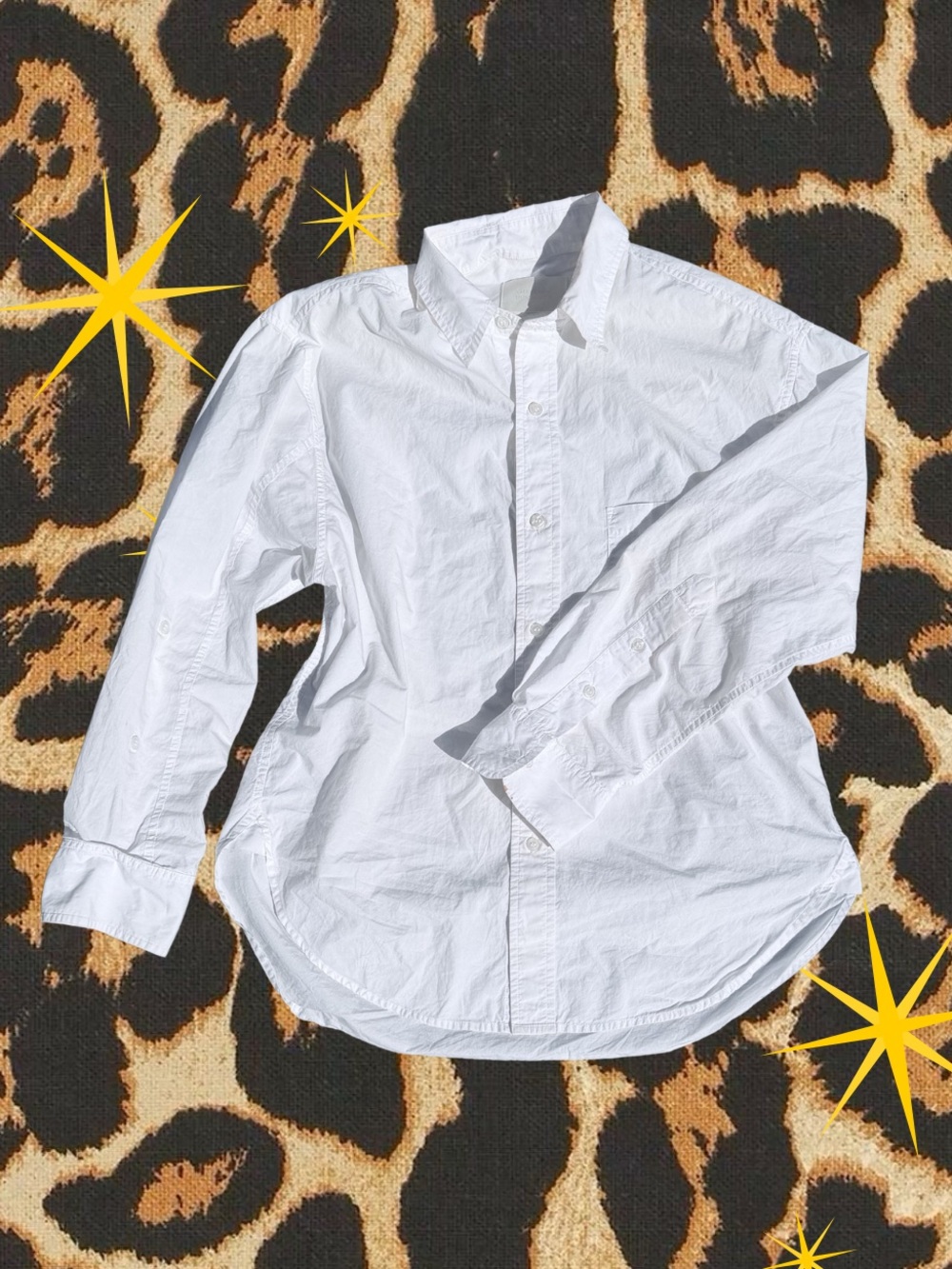 Citizens Of Humanity White Long-Sleeve Button Down Shirt | Women’s Size S